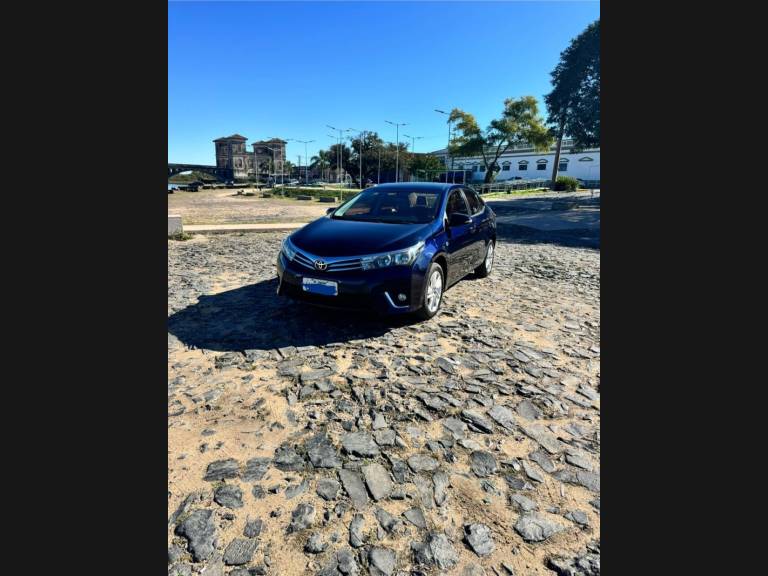 TOYOTA - COROLLA - 2015/2016 - Azul - Sob Consulta